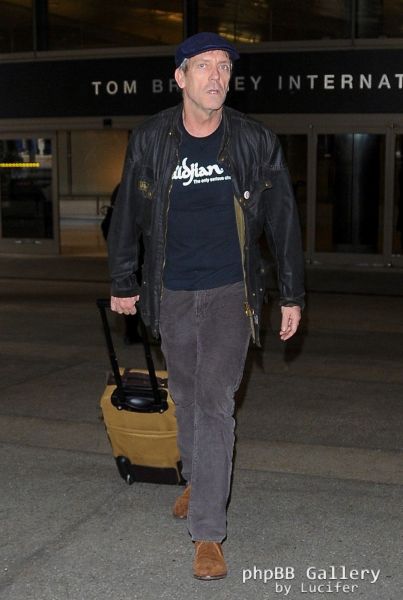 Hugh Laurie arrives at LAX - January 2016