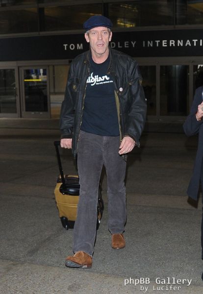 Hugh Laurie arrives at LAX - January 2016