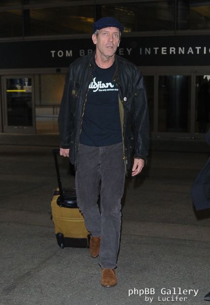 Hugh Laurie arrives at LAX - January 2016