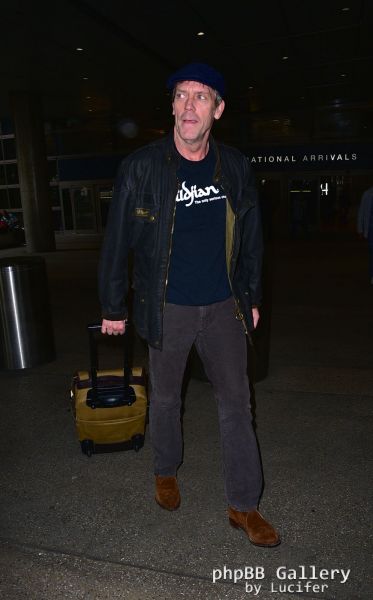 Hugh Laurie arrives at LAX - January 2016