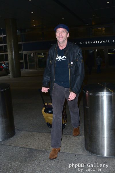 Hugh Laurie arrives at LAX - January 2016