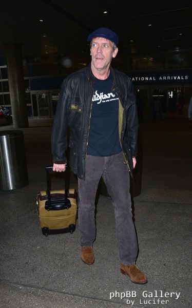 Hugh Laurie arrives at LAX - January 2016
