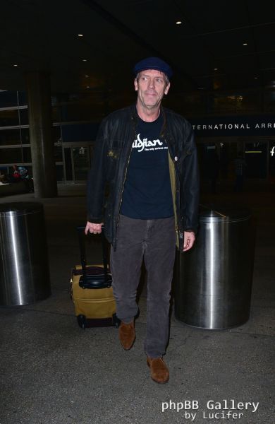 Hugh Laurie arrives at LAX - January 2016