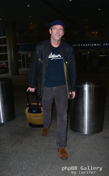 Hugh Laurie arrives at LAX - January 2016