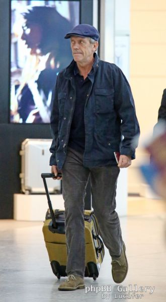 Hugh Laurie - Heathrow Airport - February 2016