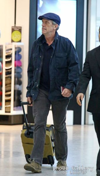 Hugh Laurie - Heathrow Airport - February 2016