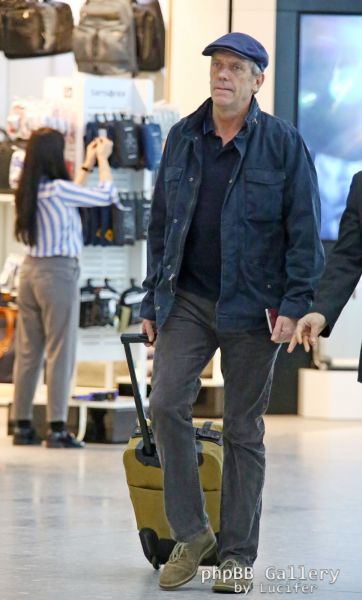 Hugh Laurie - Heathrow Airport - February 2016