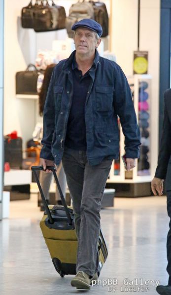 Hugh Laurie - Heathrow Airport - February 2016