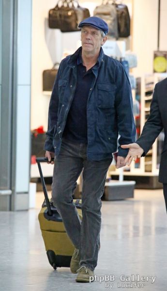 Hugh Laurie - Heathrow Airport - February 2016