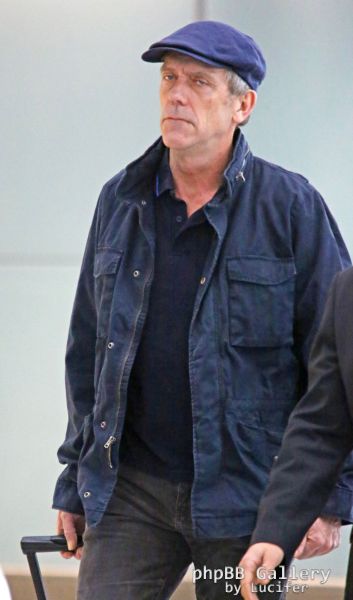 Hugh Laurie - Heathrow Airport - February 2016