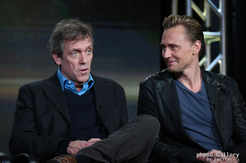 Hugh Laurie & Tom Hiddleston - AMC 'The Night Manager' Panel at the Winter TCA Tour