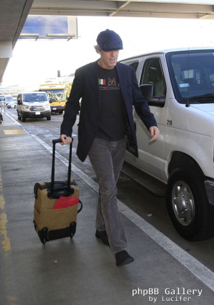 Hugh Laurie - arrives at LAX Oct 2016