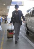 Hugh Laurie - arrives at LAX Oct 2016