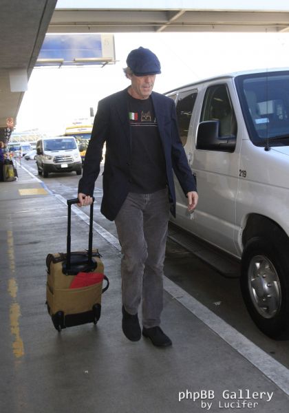 Hugh Laurie - arrives at LAX Oct 2016