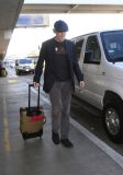 Hugh Laurie - arrives at LAX Oct 2016