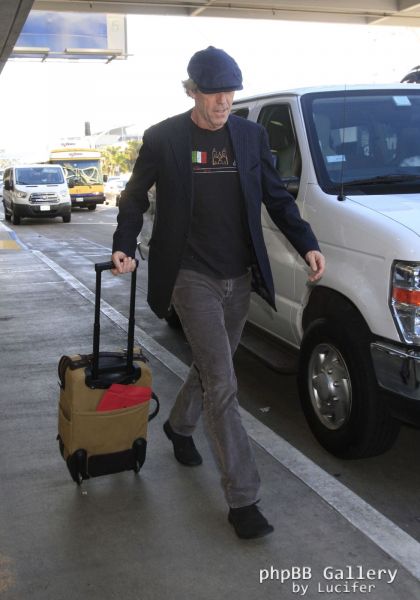 Hugh Laurie - arrives at LAX Oct 2016