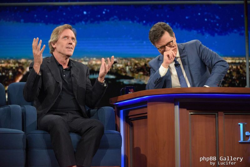 Hugh Laurie - The Late Show with Stephen Colbert Oct 2016