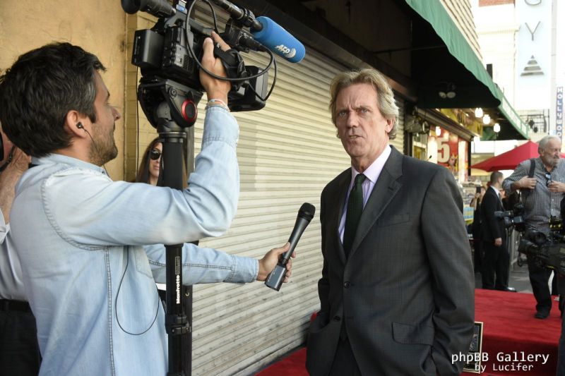 Hugh Laurie honored with star on the Walk of Fame