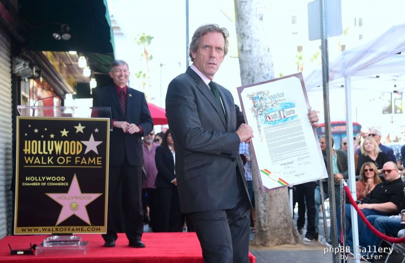 Hugh Laurie honored with star on the Walk of Fame
