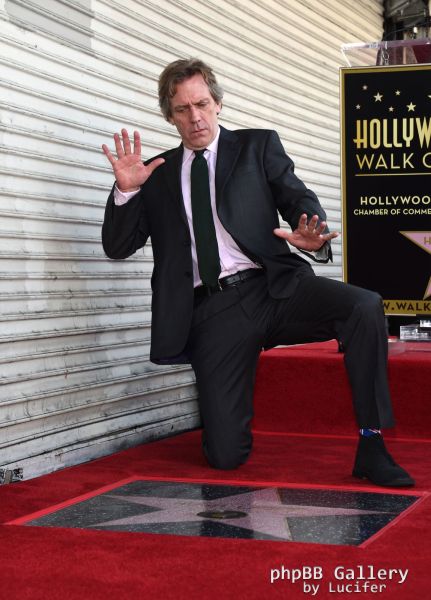 Hugh Laurie honored with star on the Walk of Fame