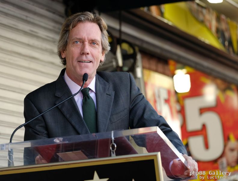 Hugh Laurie honored with star on the Walk of Fame