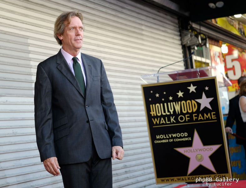 Hugh Laurie honored with star on the Walk of Fame