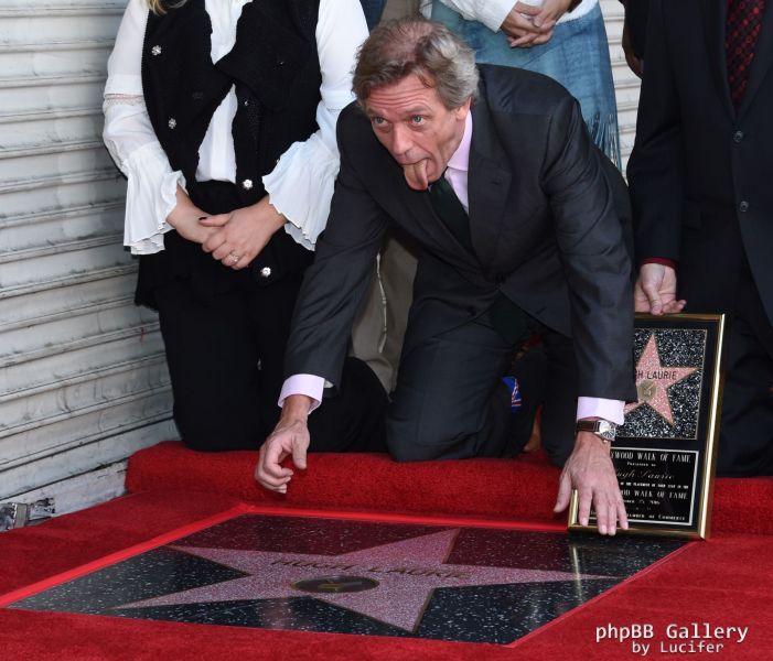 Hugh Laurie honored with star on the Walk of Fame