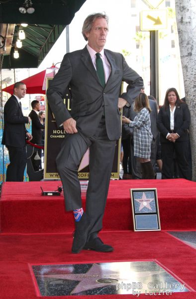 Hugh Laurie honored with star on the Walk of Fame