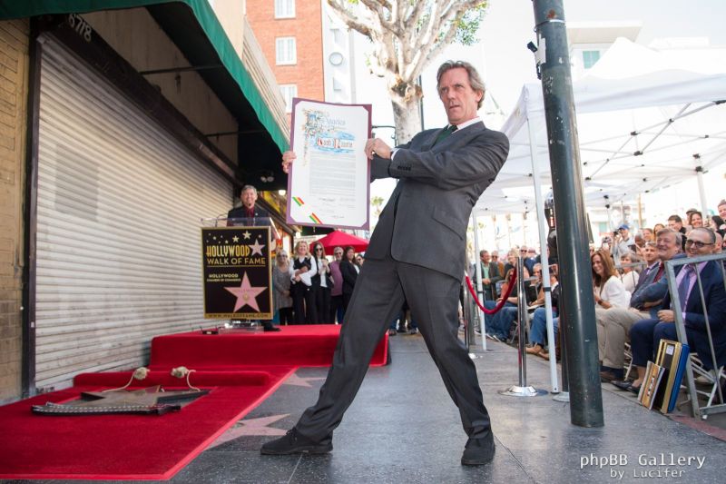 Hugh Laurie honored with star on the Walk of Fame