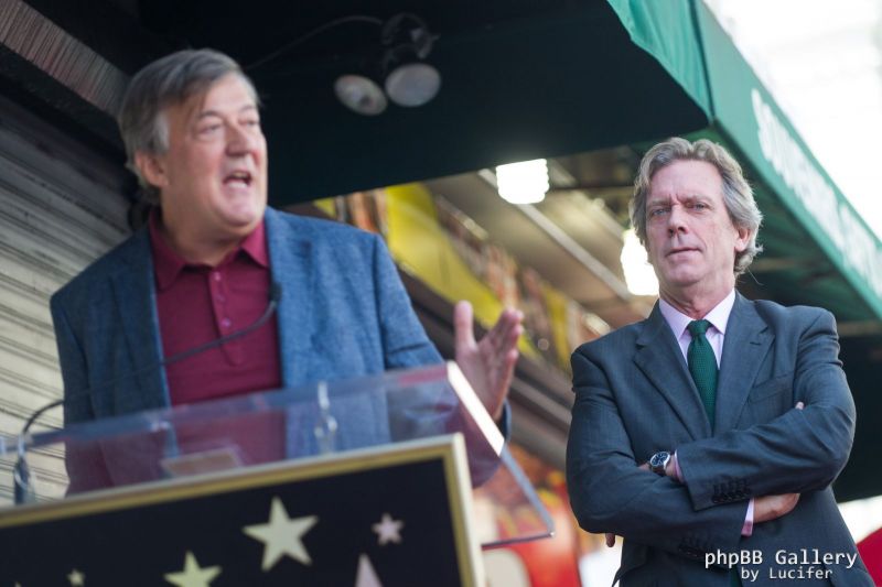 Hugh Laurie honored with star on the Walk of Fame