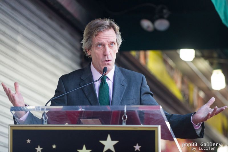 Hugh Laurie honored with star on the Walk of Fame