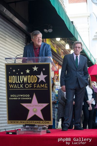 Hugh Laurie honored with star on the Walk of Fame