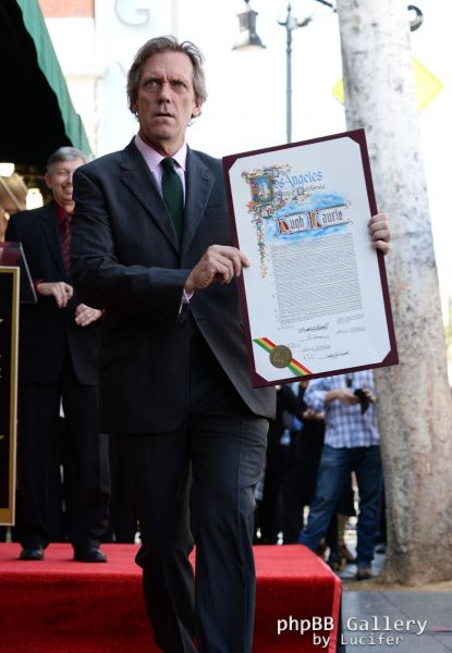 Hugh Laurie honored with star on the Walk of Fame