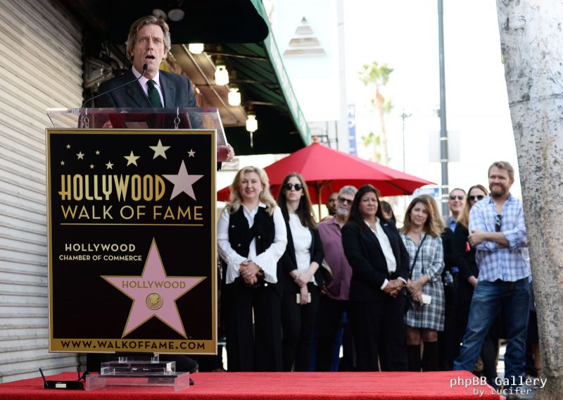 Hugh Laurie honored with star on the Walk of Fame