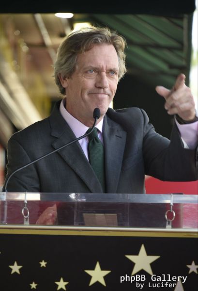 Hugh Laurie honored with star on the Walk of Fame