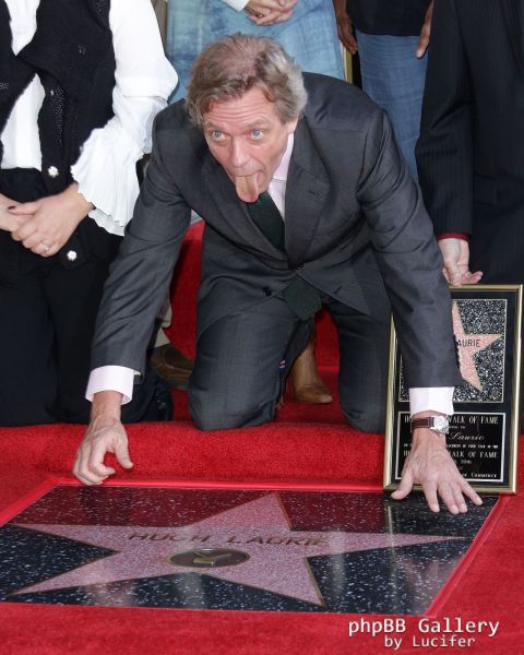 Hugh Laurie honored with star on the Walk of Fame