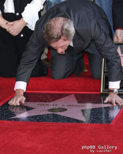 Hugh Laurie honored with star on the Walk of Fame