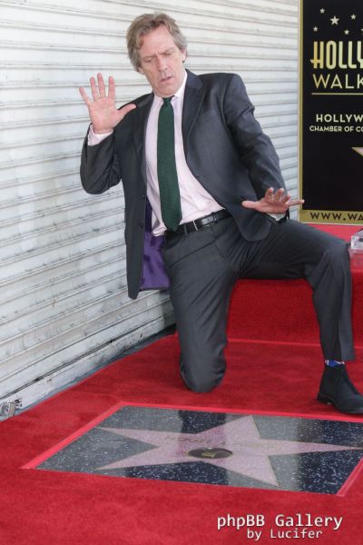 Hugh Laurie honored with star on the Walk of Fame