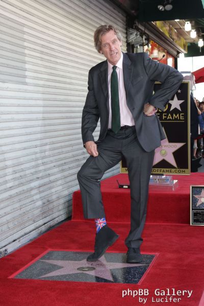 Hugh Laurie honored with star on the Walk of Fame