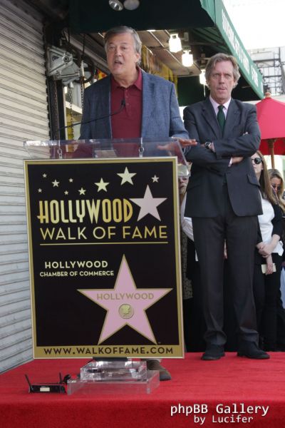 Hugh Laurie honored with star on the Walk of Fame