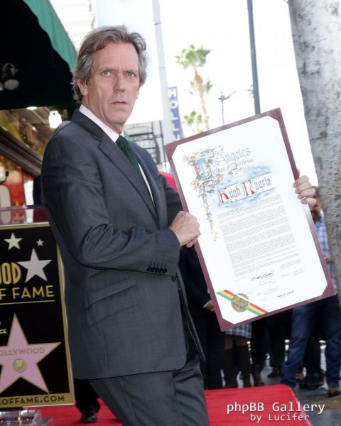 Hugh Laurie honored with star on the Walk of Fame