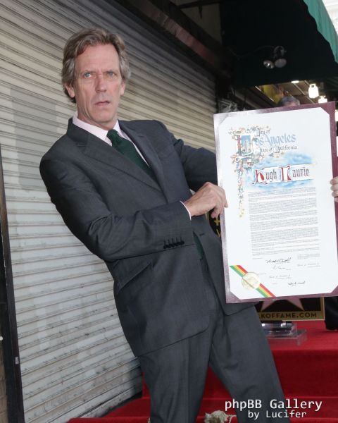 Hugh Laurie honored with star on the Walk of Fame