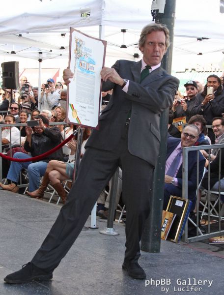 Hugh Laurie honored with star on the Walk of Fame