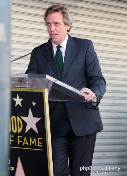 Hugh Laurie honored with star on the Walk of Fame