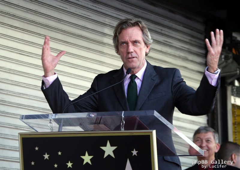 Hugh Laurie honored with star on the Walk of Fame