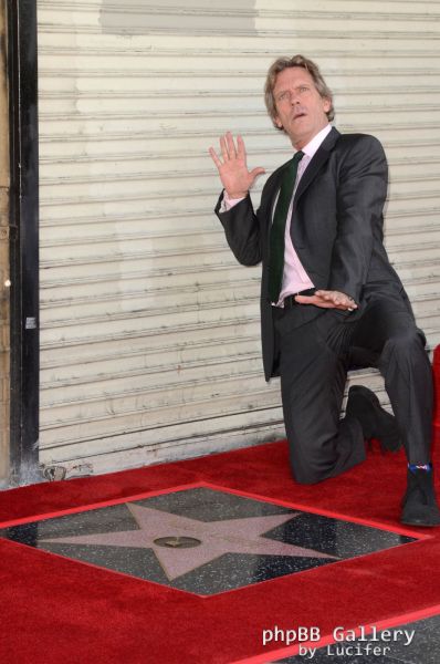Hugh Laurie honored with star on the Walk of Fame