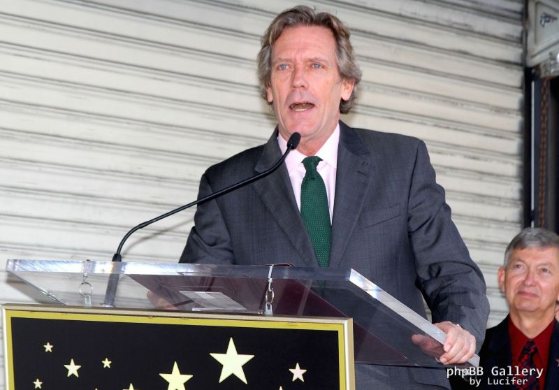 Hugh Laurie honored with star on the Walk of Fame