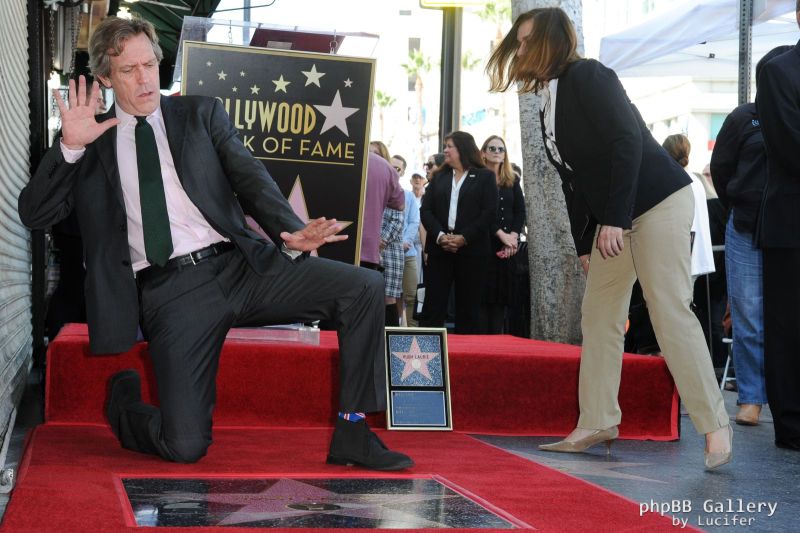Hugh Laurie honored with star on the Walk of Fame