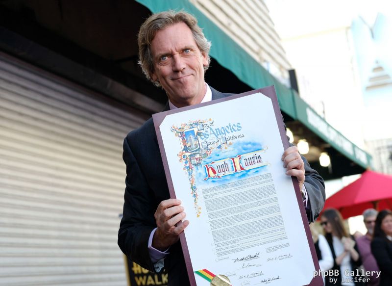 Hugh Laurie honored with star on the Walk of Fame