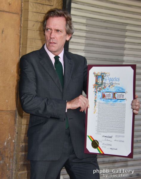 Hugh Laurie honored with star on the Walk of Fame